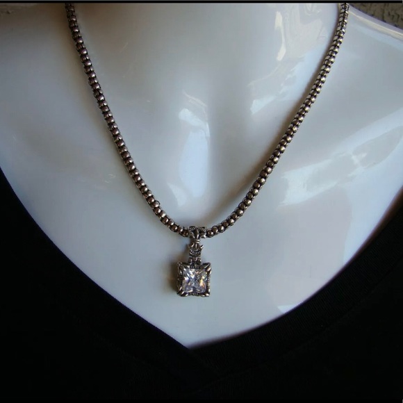 Silpada 17” Sterling Necklace & Uptown CZ Pendant - Picture 9 of 9